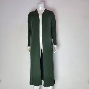Ann Taylor Green Long Cardigan